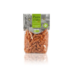 Fusilli di lenticchie rosse senza glutine Pasta d'Alba