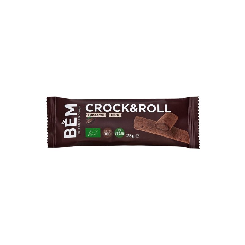 Cannolo croccante Bem al gusto cioccolato fondente biologico Fudex