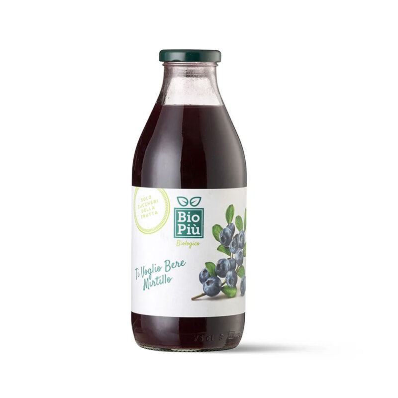 Succo Mirtillo BIO Senza Zuccheri 750 ml Biopiù