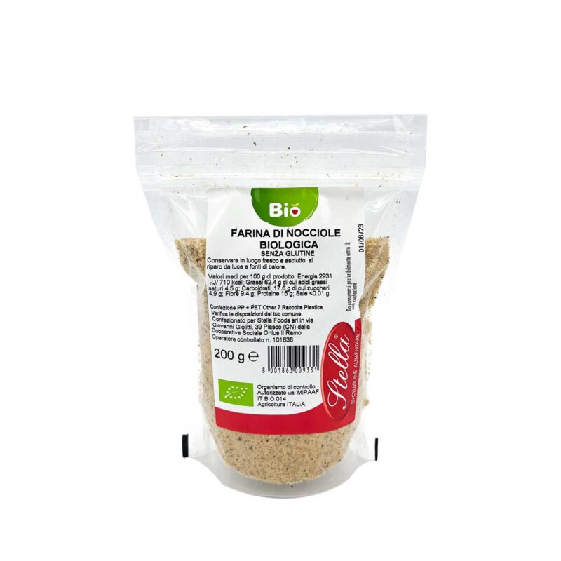 Farina  di  Nocciole Bio Senza  Glutine 200 G Stella
