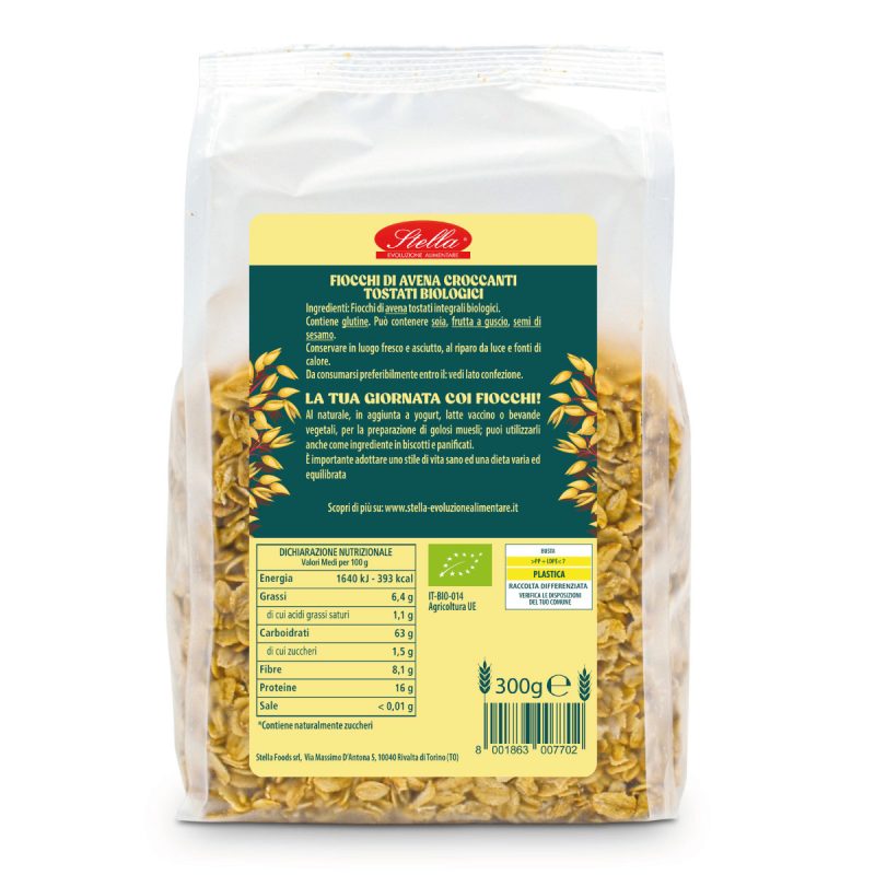 Avena Crock Integrali - Fiocchi di Avena Croccanti Bio - immagine 3
