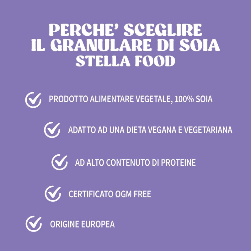Granulare di Soia Caratteristiche perchè sceglierlo