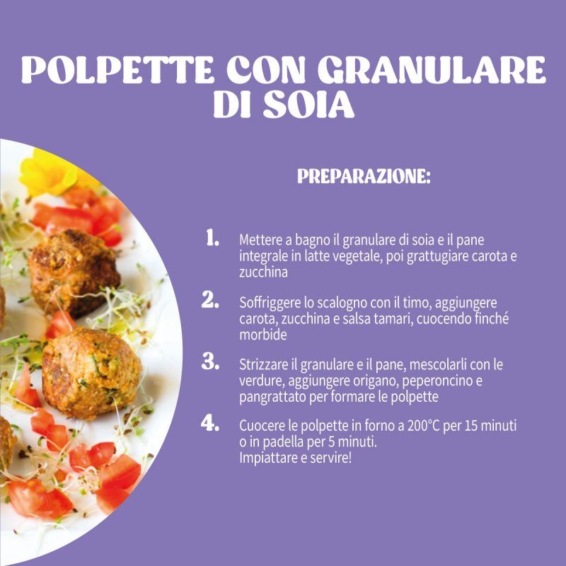 Ricetta Polpette con Granulare di Soia