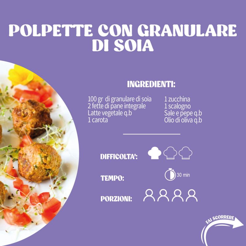 Ricetta Polpette con Granulare di Soia