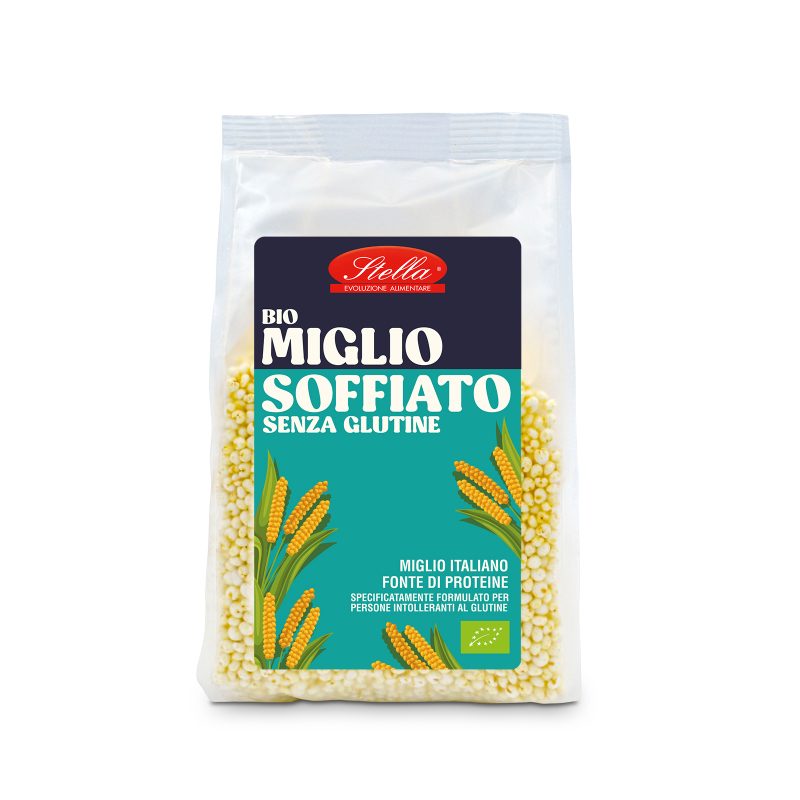 Miglio soffiato senza glutine biologico Stella