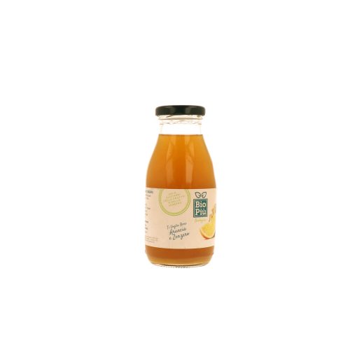 Bevanda Arancia e Zenzero da 255ml foto frontale Bio Più