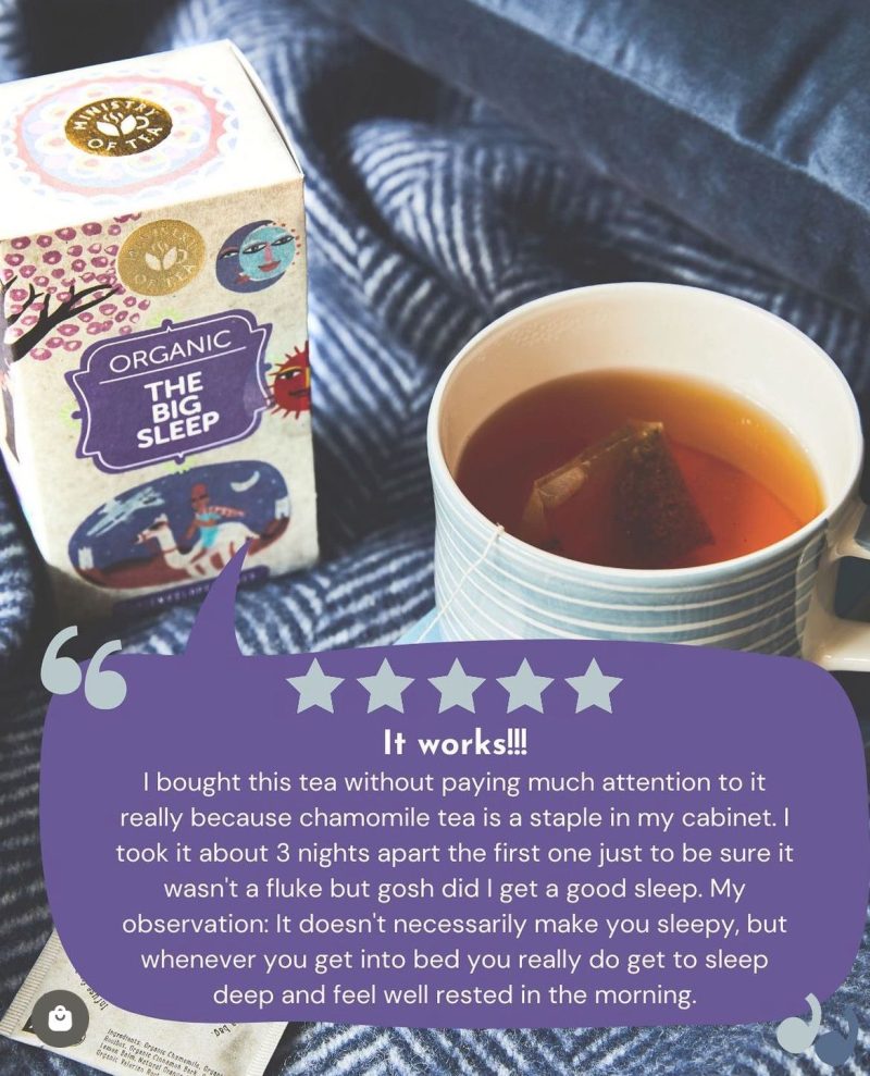 THE BIG SLEEP Ministry of Tea recensione prodotto