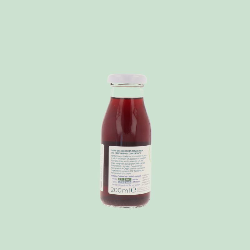 SUCCO MELOGRANO BIO Senza Zuccheri 200 ML Biopiù - immagine 3