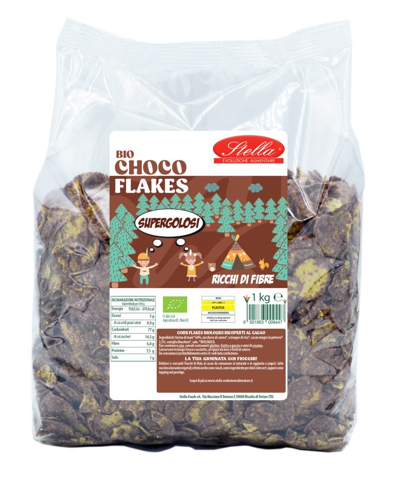CHOCO FLAKES BIO 1 KG Stella